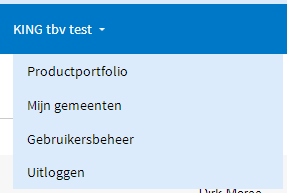 Leveranciers menu