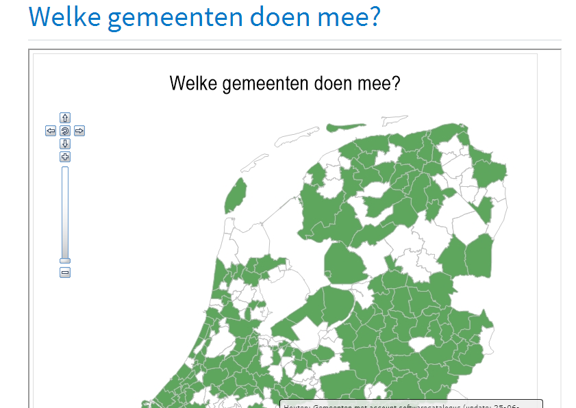 Welke gemeenten doen mee (kaart)